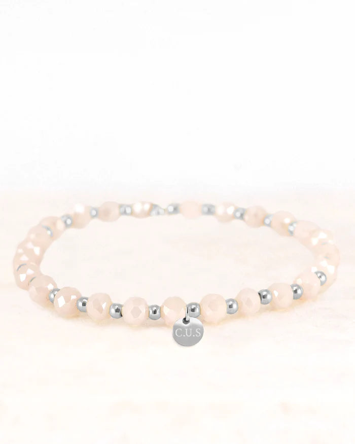 Armband dara cream zilver - conceptstore Liefs uit Zierikzee