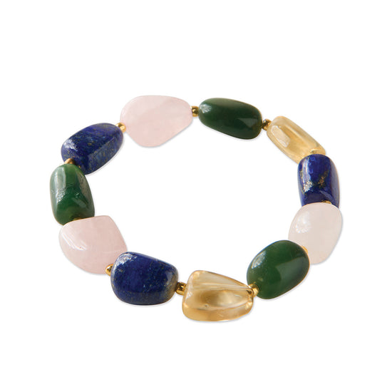 Armband Worthy Rosenquarz - Citrin - Lapis