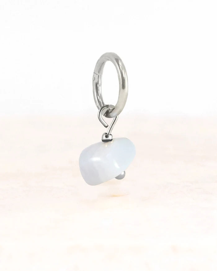 Bedel ayla blue lace agate - stainless steel - conceptstore Liefs uit Zierikzee