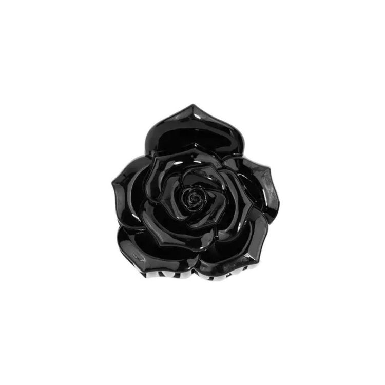 Haarklem roos zwart - conceptstore Liefs uit Zierikzee