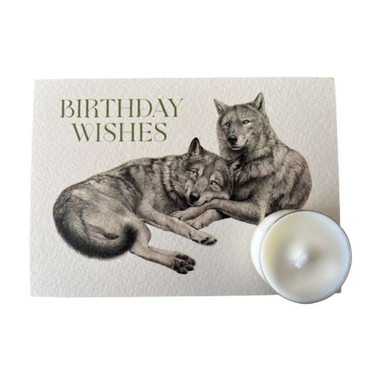 Kaart met geurkaars birthday - conceptstore Liefs uit Zierikzee
