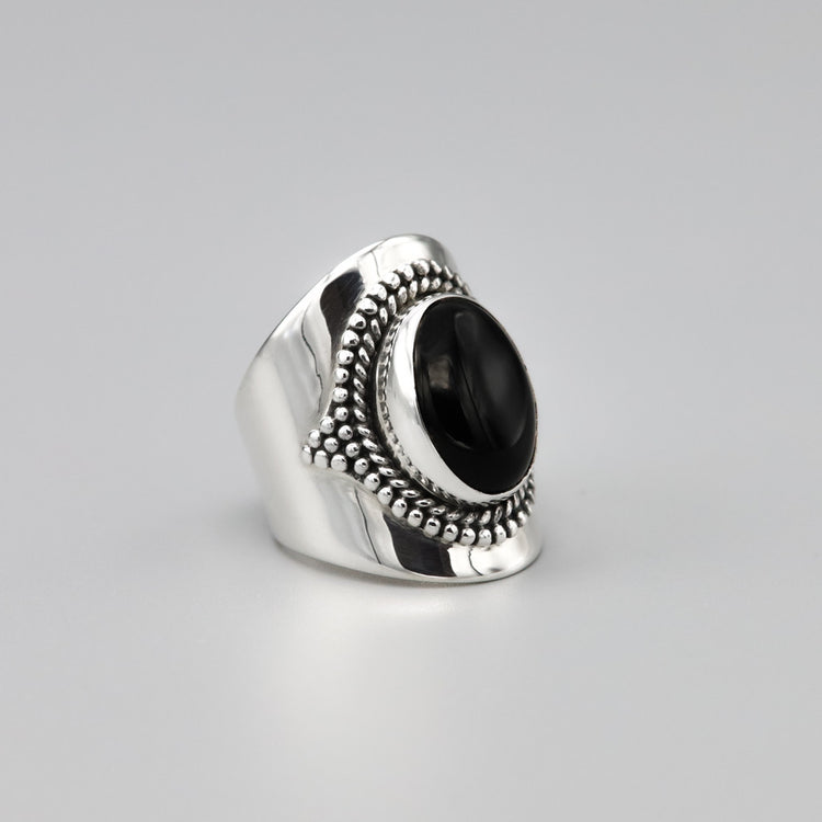 SALE Ymala ring Black onyx - conceptstore Liefs uit Zierikzee