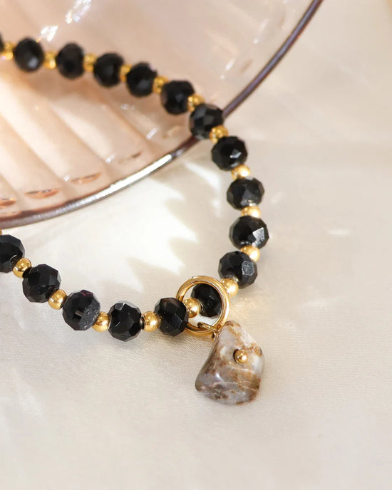 Dara goud | Armband Crystal Black