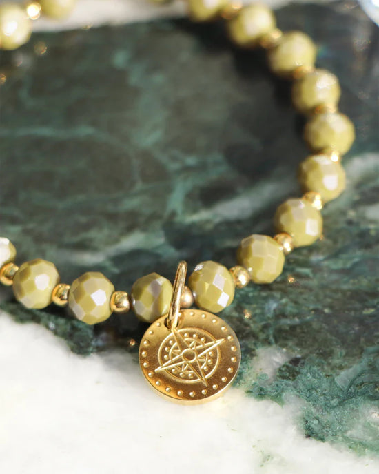 Mond | Charm Kompass gold