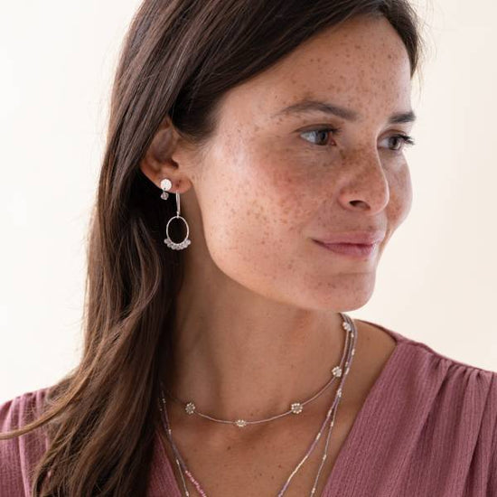 Ohrringe Compassion Rosenquarz