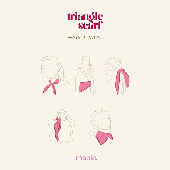 triangle scarf - way to wear - Liefs uit Zierikzee