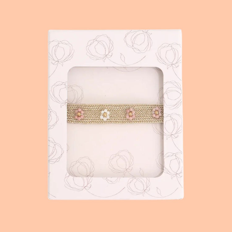 Armband bloemen roze - Liefs uit Zierikzee 