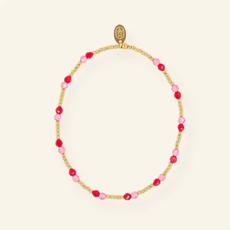 Armband cherry pink - Liefs uit Zierikzee 