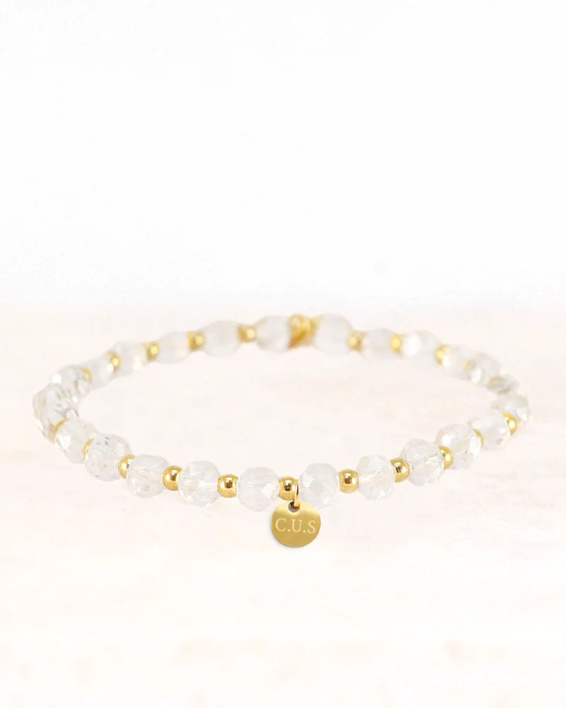 Armband dara transparant goud - conceptstore Liefs uit Zierikzee 