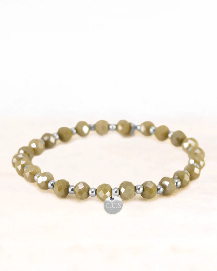 Armband dara zilver groen - conceptstore Liefs uit Zierikzee 