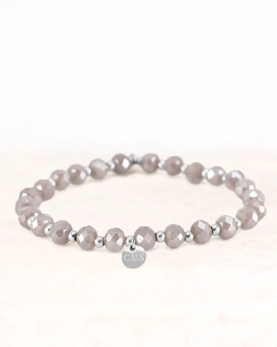 Armband Dara zilver lila - conceptstore Liefs uit Zierikzee 