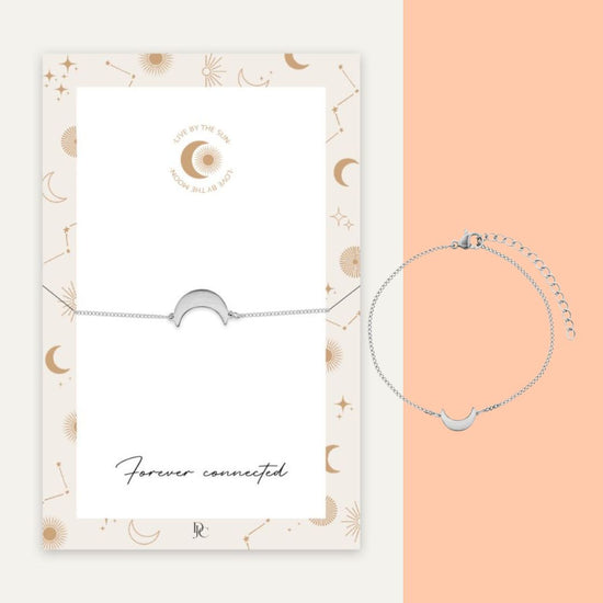Armband maan zilver - forever connected - conceptstore Liefs uit Zierikzee 