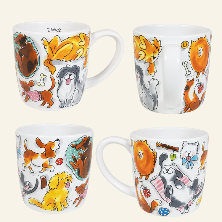 Cappucinobeker dogs - Concepstore Liefs uit Zierikzee 