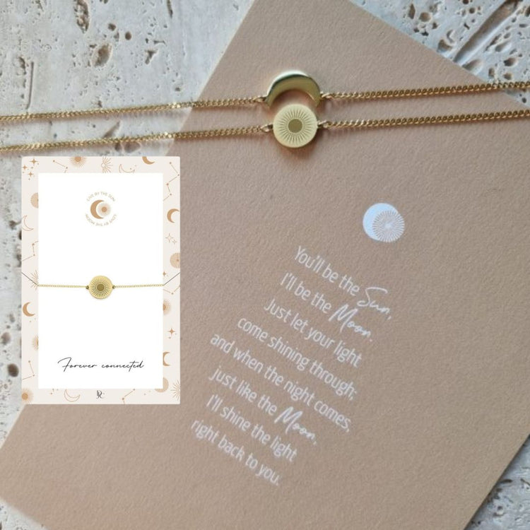 Forever connected armband zon goud - conceptstore Liefs uit Zierikzee 