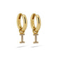 Oorbellen GOUD ALFABET