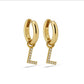 Oorbellen GOUD ALFABET
