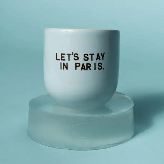 Mug lets stay in Paris blauw - Liefs uit Zierikzee 