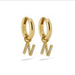 Oorbellen GOUD ALFABET