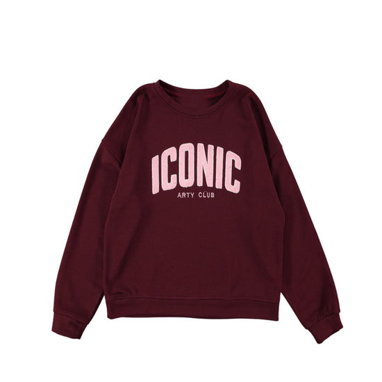 Trui iconic bordeaux