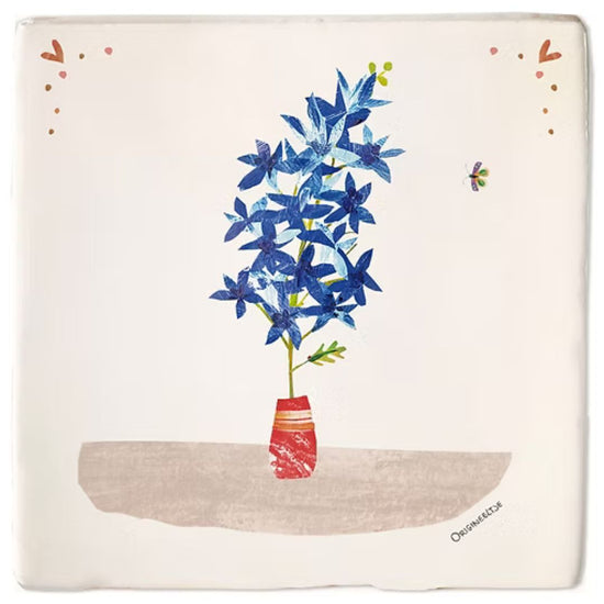 Tegeltje juli delphinium