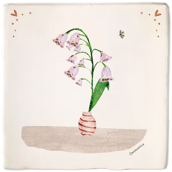 Tegeltje mei lelietje van dalen