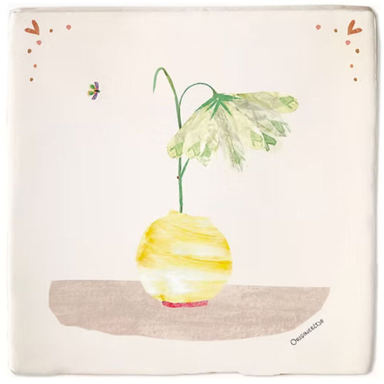 Tegeltje januari sneeuwvlokje