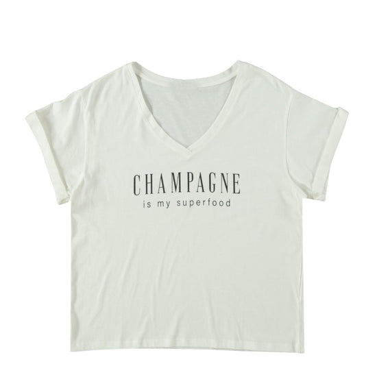 Shirt champagne zwart