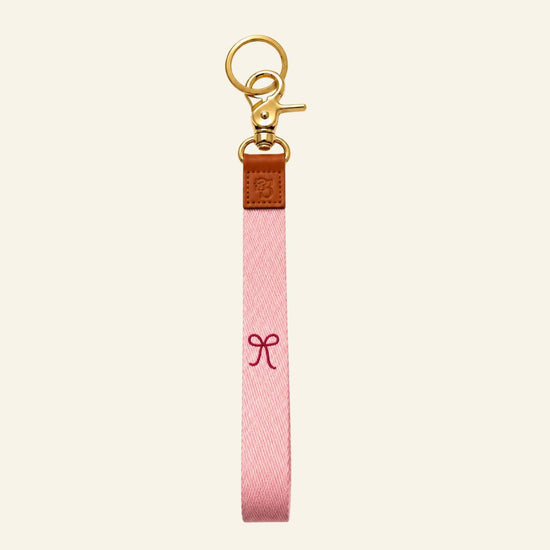 Keycord roze strik