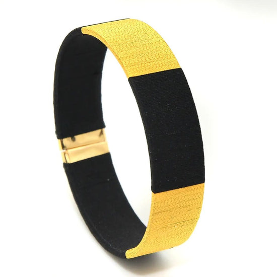 Armband zwart en goud