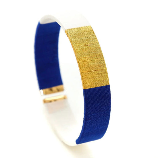Armband wit blauw