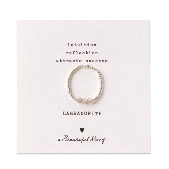 Ring labradoriet zilver