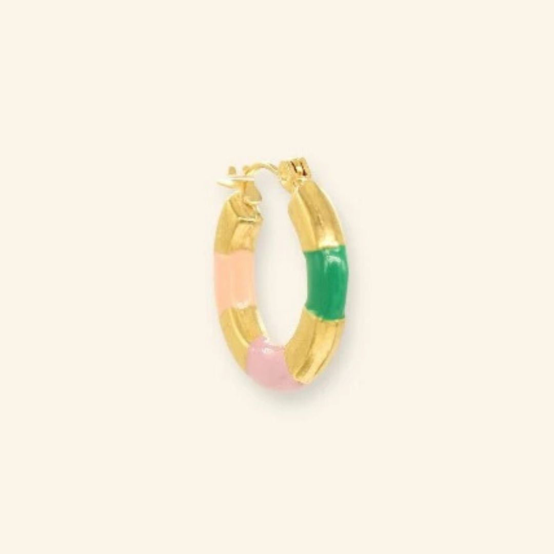 Pastel hoop oorbel - Liefs uit Zierikzee 