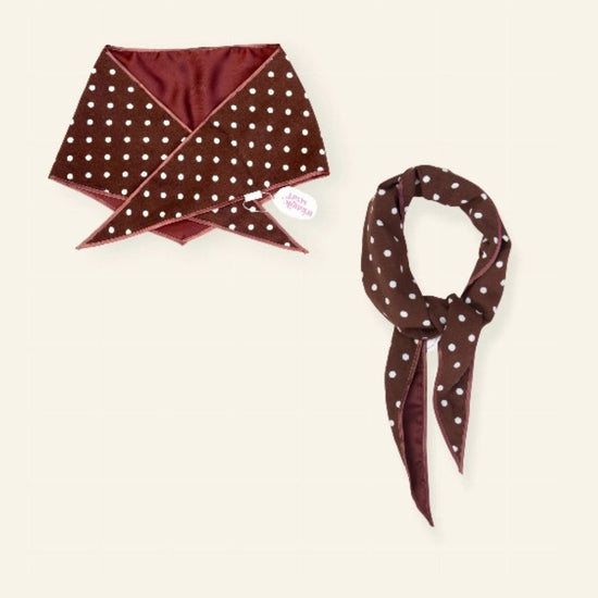 Sjaal choco dots - Liefs uit Zierikzee 