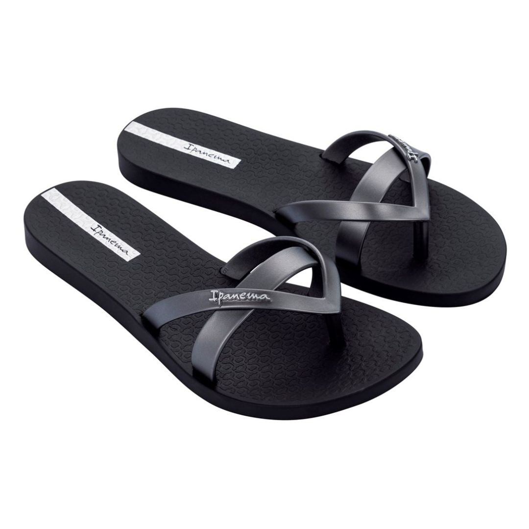 Slipper Ipanema zwart zilver - conceptstore Liefs uit Zierikzee 