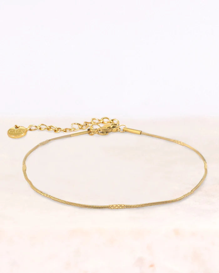 Stainless steel armband Stella goud - conceptstore Liefs uit Zierikzee 