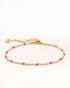 Stainless steel armband neva goud fuchsia - conceptstore Liefs uit Zierikzee 