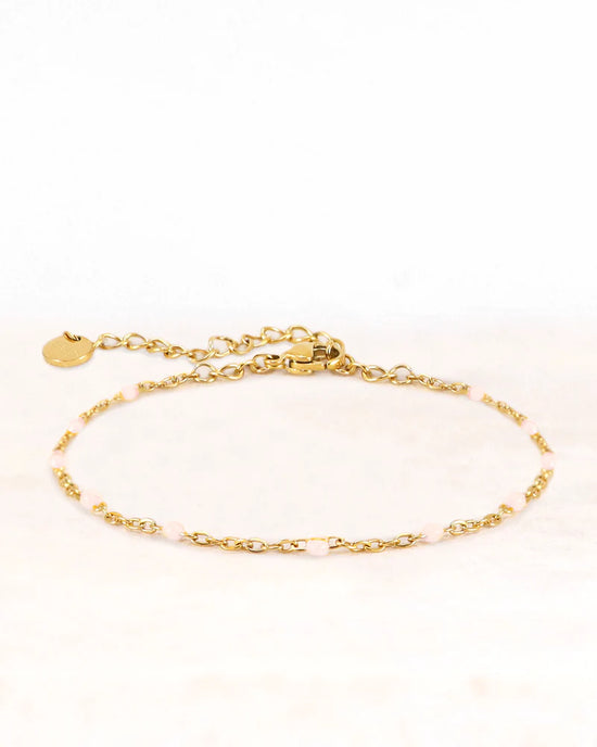 Stainless steel armband neva goud peach - conceptstore Liefs uit Zierikzee 