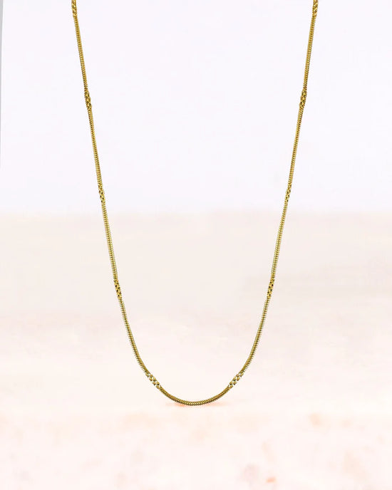Stainless steel ketting Stella goud - conceptstore Liefs uit ZIerikzee 