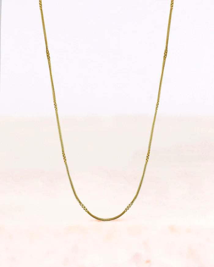 Stainless steel ketting Stella goud - conceptstore Liefs uit ZIerikzee 