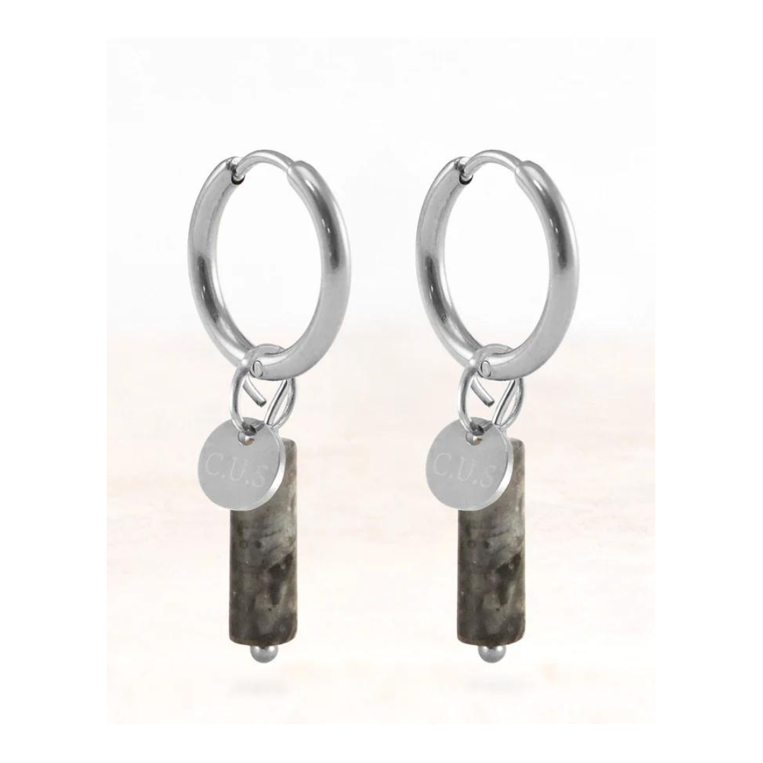 Stainless steel oorbellen CUS boutique - conceptstore Liefs uit Zierikzee 