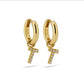 Oorbellen GOUD ALFABET
