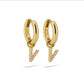 Oorbellen GOUD ALFABET