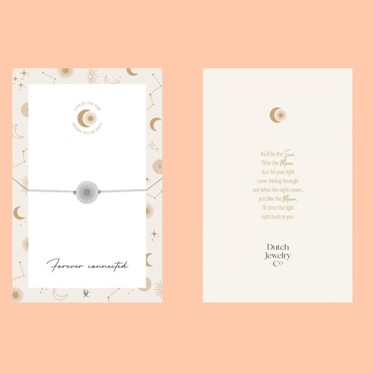 armband forever connected zon zilver - conceptstore Liefs uit Zierikzee 