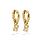 Oorbellen GOUD ALFABET