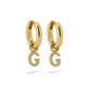 Oorbellen GOUD ALFABET