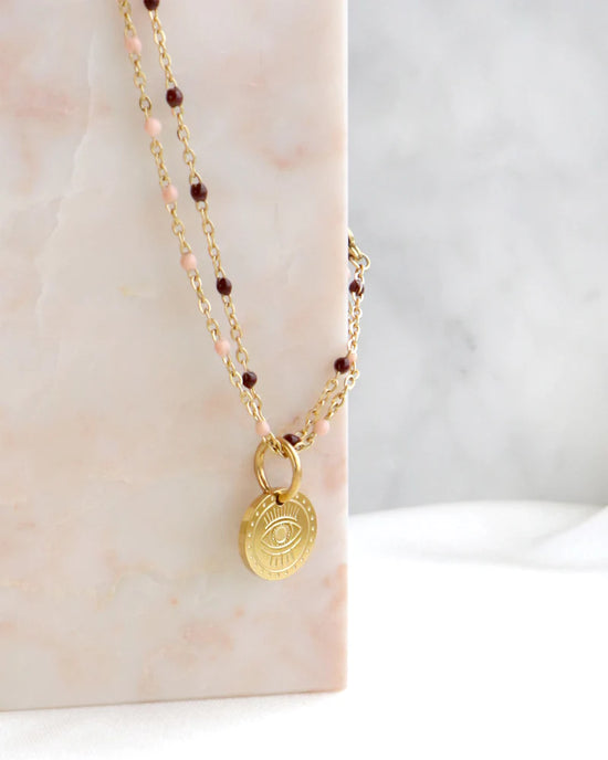 Newa | Armband braun gold