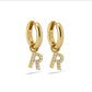 Oorbellen GOUD ALFABET