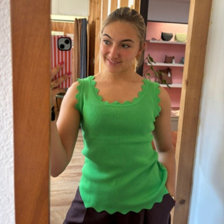 ruffle top groen - Conceptstore Liefs uit Zierikzee 