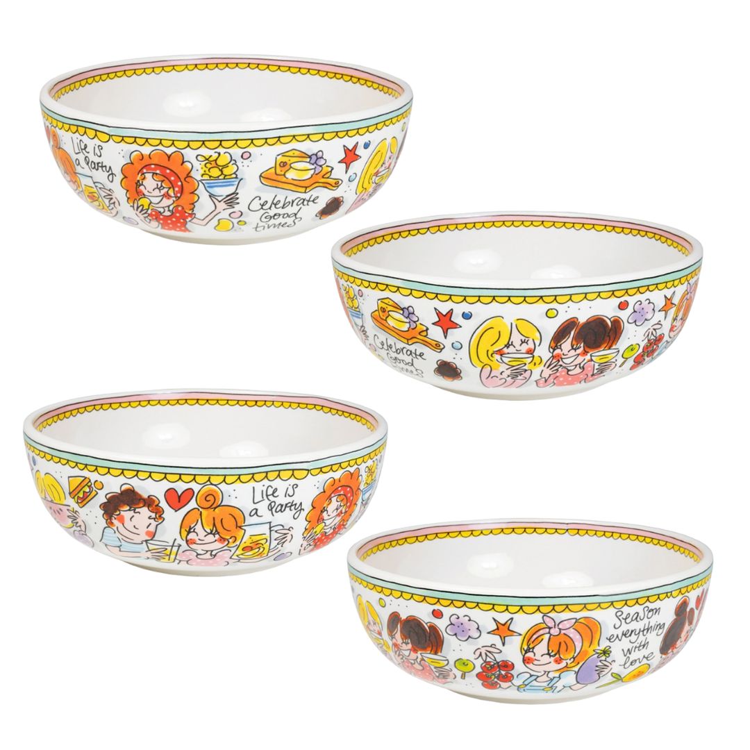 saladeschaal van verschillende kanten 