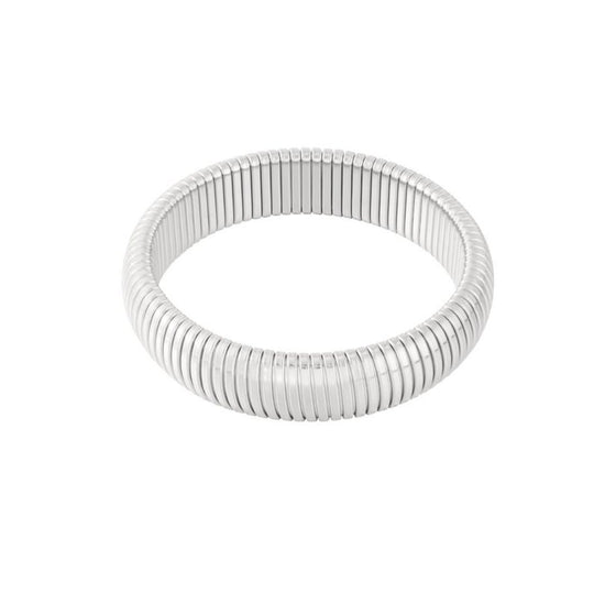 stretcharmband zilver - conceptstore Liefs uit Zierikzee 